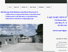 Tablet Screenshot of lakemaryministorage.com
